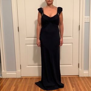 Navy Badgley Mischka gown